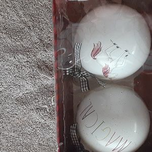 Rae Dunn glass Christmas ornaments BUNDLE 2 OR MORE ITEMS AND I WILL GIVE A 30%D